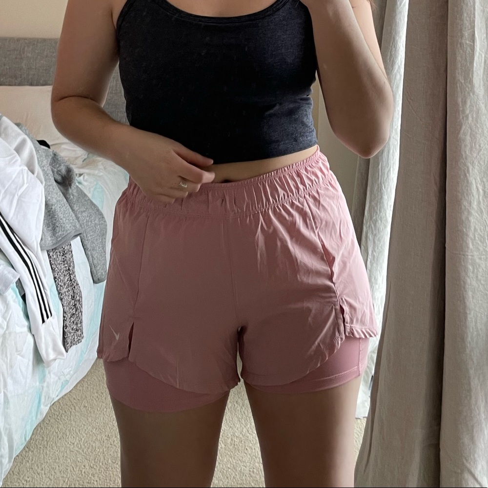 Pink Nike shorts